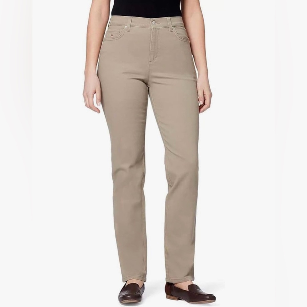 NWT Gloria Vanderbilt Women's Amanda Classic High Rise Jean in Hazelnut Size 24W